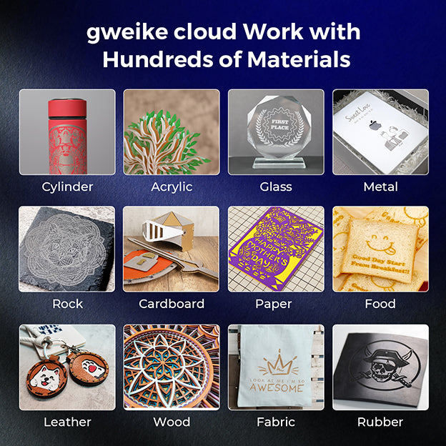 gweike cloud RF金属管レーザーカッター&彫刻機 ロータリー付き