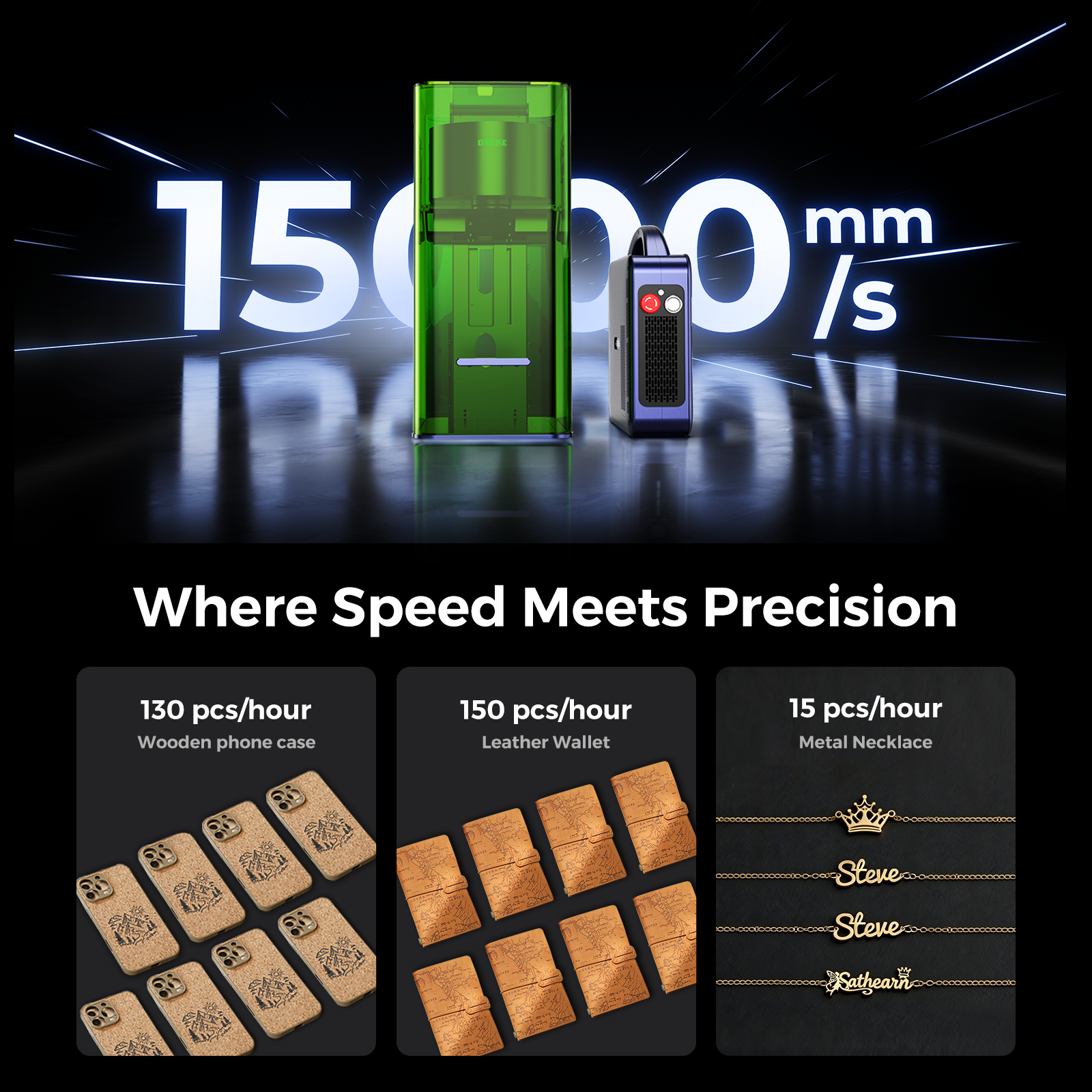 Gweike G3 60W MOPA Fiber & 40W Diode Dual Laser Engraver