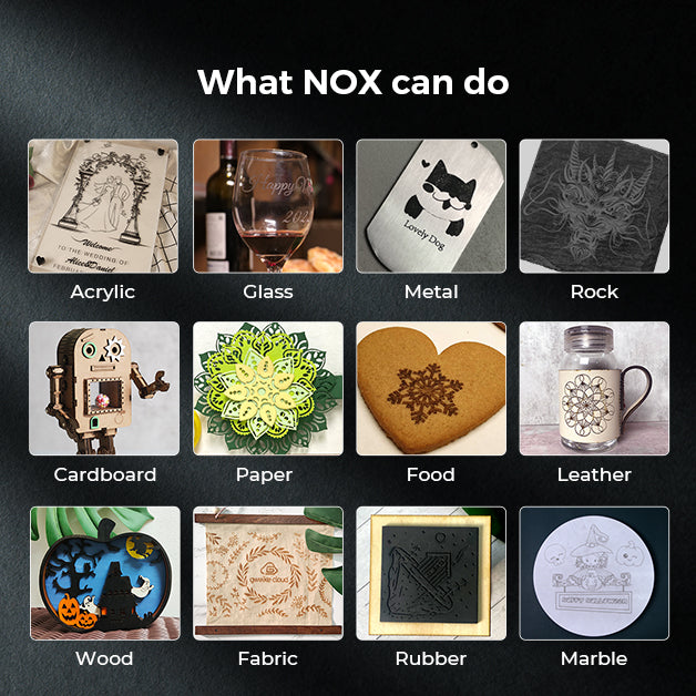 NOX 50W CO2 レーザー切断 & 彫刻機